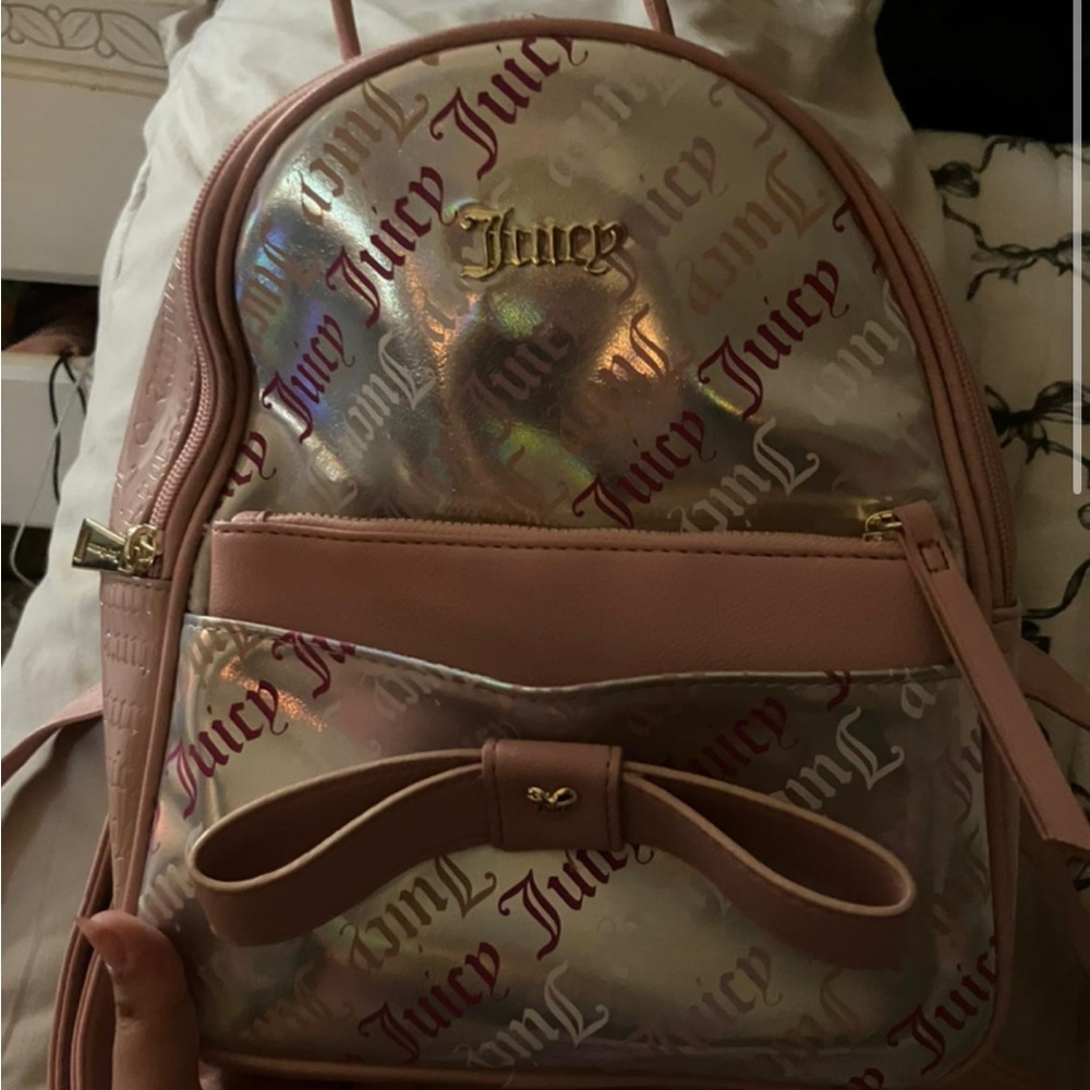 Juicy Couture Pink and Gold Glam Backpack